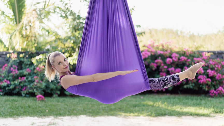 Aerial Pilates class 1 IN ENGLISH